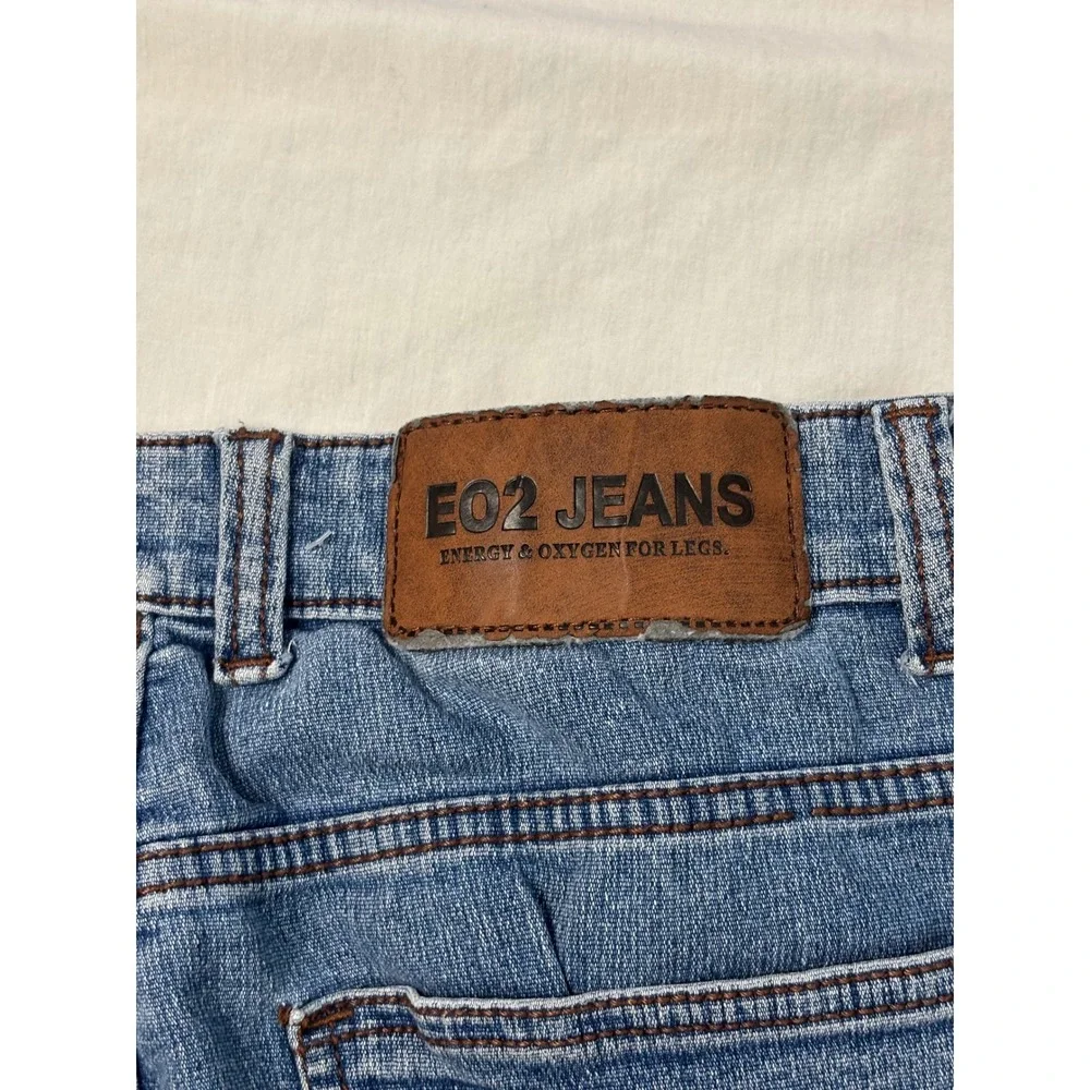 EO2 Division Culture Mens Slim Straight Leg Jeans Medium Wash Size 32